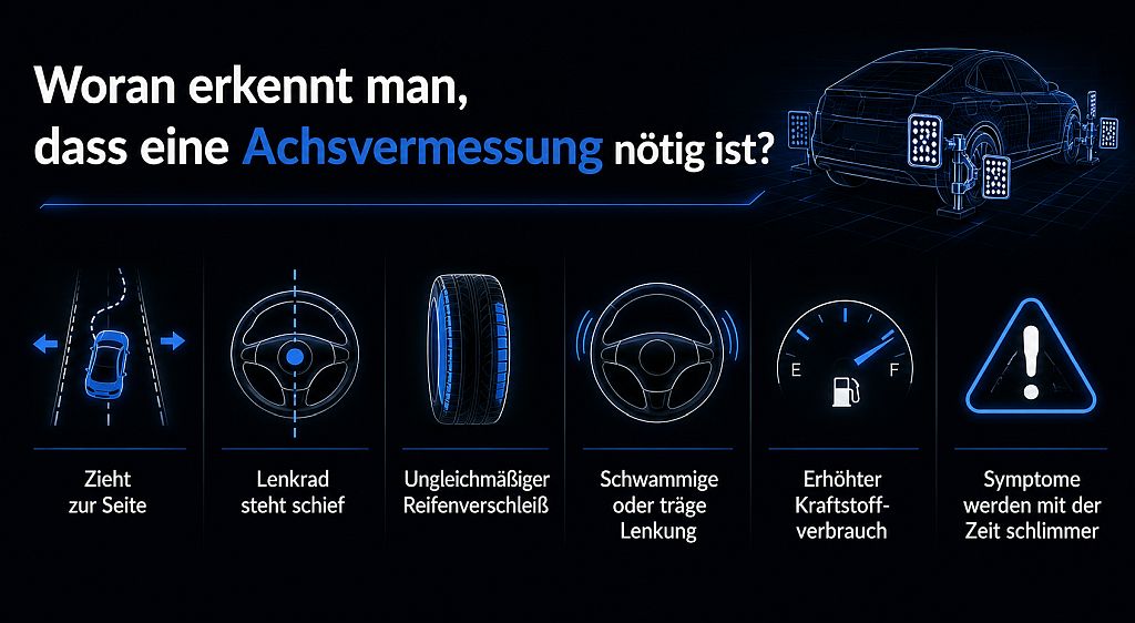 Woran erkennt man, dass eine Achsvermessung nötig ist?