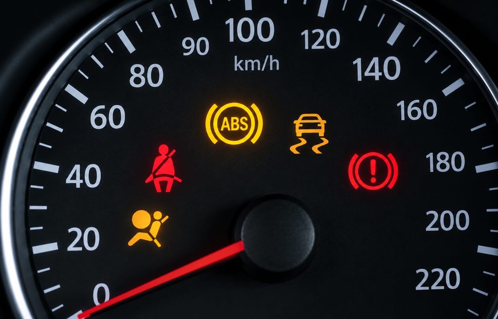 ABS Sensor defekt - Cockpit Anzeige mit Kontrollleuchten