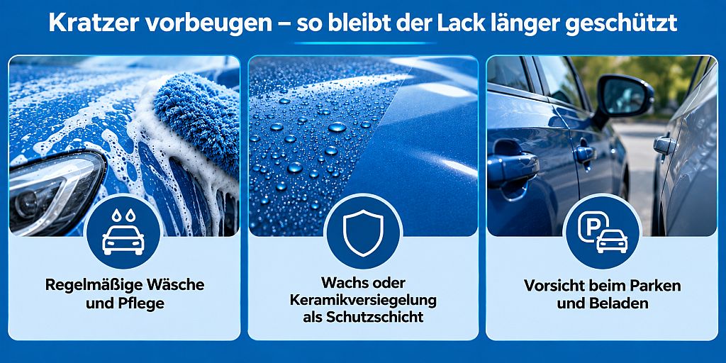 Kratzer im Autolack vorbeugen und den Lack länger schützen