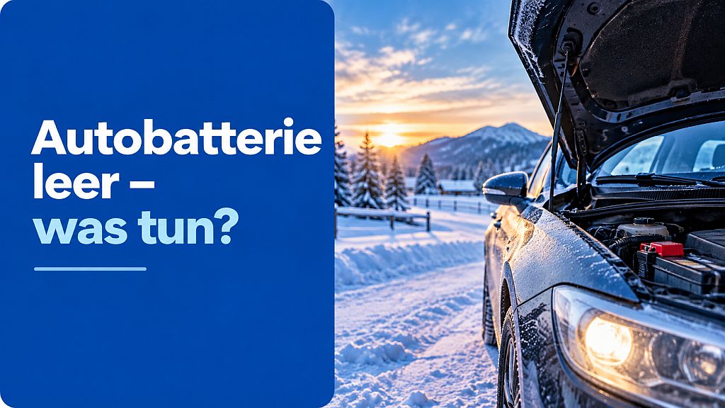 Autobatterie leer was tun – Ursachen und Lösungen